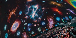 Various galaxies shown in The Dome.